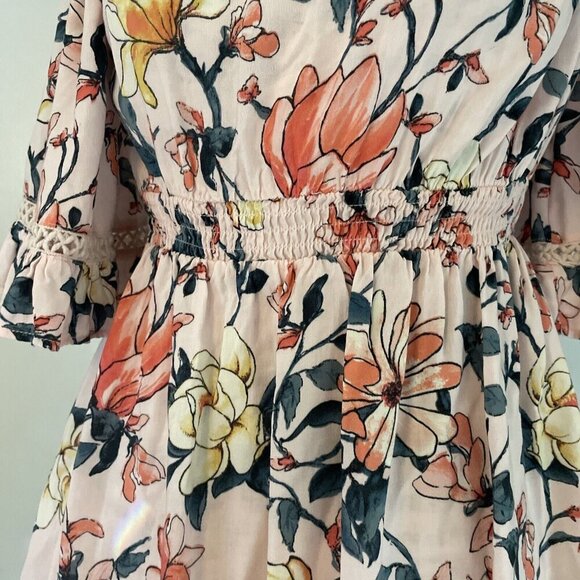 Lulus Off the Shoulder Pink Floral Dress - Size XS (X3) - Picture 6 of 12